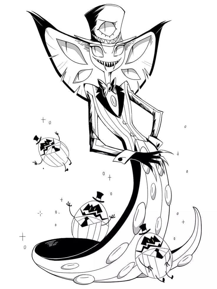 Free printable Hazbin Hotel coloring page #213560 from Cartoons and Animated Shows collection