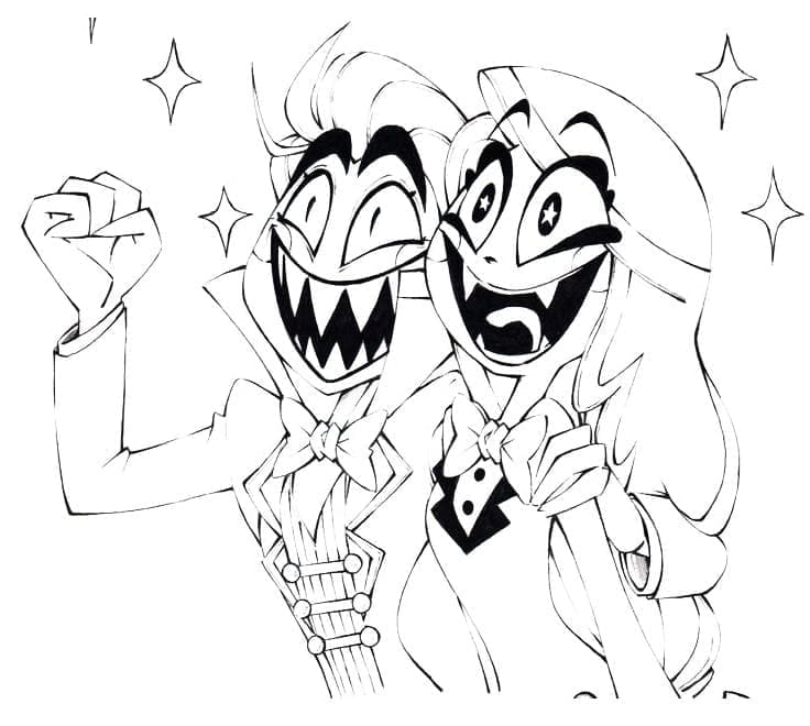 Free printable Hazbin Hotel coloring page #213569 from Cartoons and Animated Shows collection Free printable Hazbin Hotel coloring page #213569 from Cartoons and Animated Shows collection