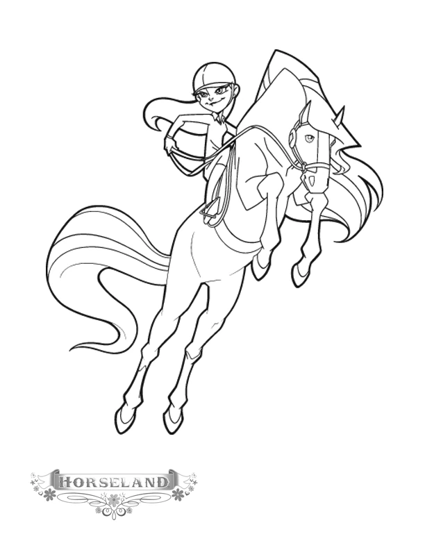 Free printable Horseland coloring page #53815 from Cartoons and Animated Shows collection