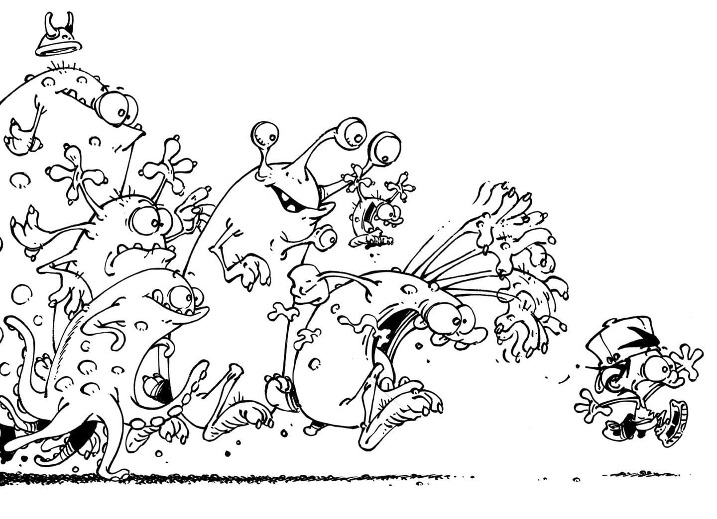 Coloring page: Kid Paddle (Cartoons and Animated Shows) #213675 - Free Printable Coloring Pages