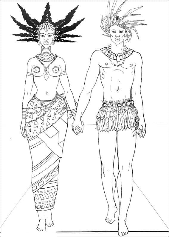 Coloring page: Kirikou (Cartoons and Animated Shows) #187563 - Free Printable Coloring Pages