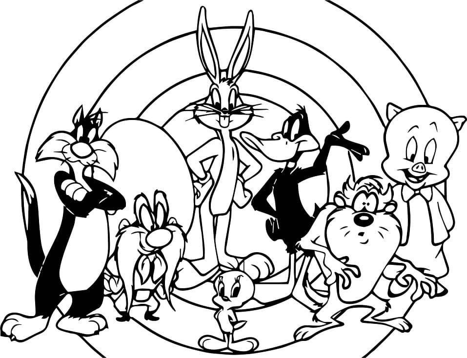 Free printable Looney Tunes coloring page #192516 from Cartoons and Animated Shows collection