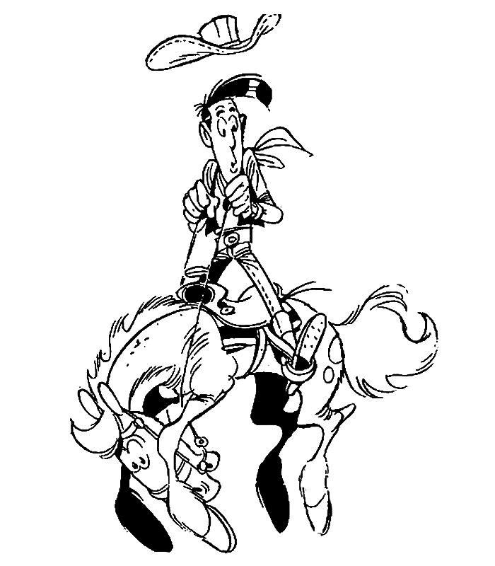 Coloring page: Lucky Luke (Cartoons and Animated Shows) #25536 - Free Printable Coloring Pages