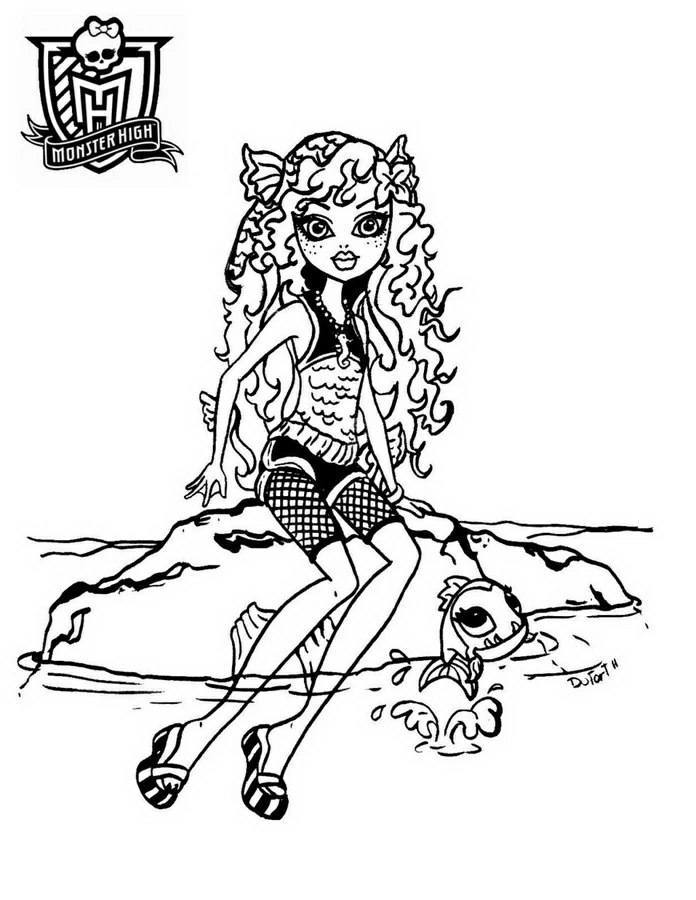 Free printable Monster High coloring page #24818 from Cartoons and Animated Shows collection Free printable Monster High coloring page #24818 from Cartoons and Animated Shows collection