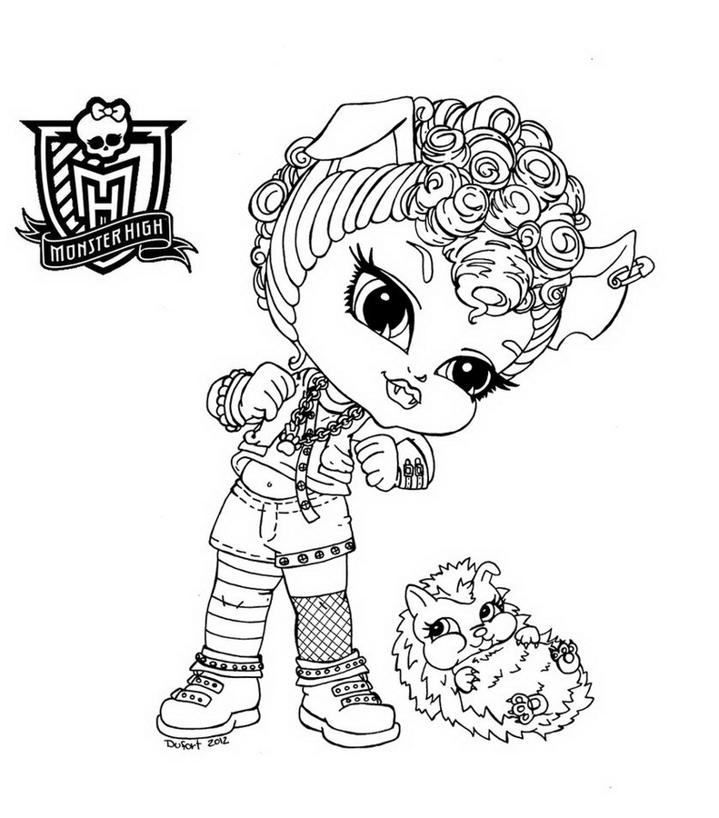 Free printable Monster High coloring page #24825 from Cartoons and Animated Shows collection