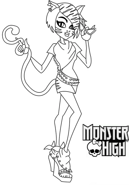 Coloring page: Monster High (Cartoons and Animated Shows) #24846 - Free Printable Coloring Pages