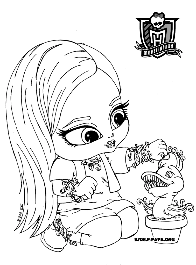 Free printable Monster High coloring page #24917 from Cartoons and Animated Shows collection