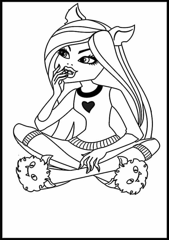Free printable Monster High coloring page #24985 from Cartoons and Animated Shows collection
