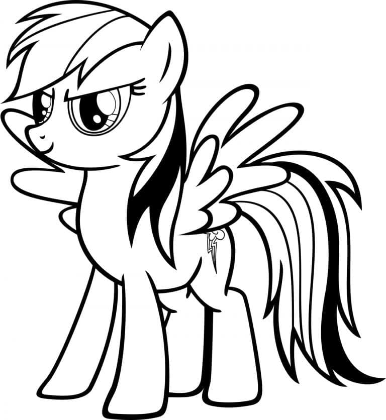 Free printable My Little Pony coloring page #183355 from Cartoons and Animated Shows collection