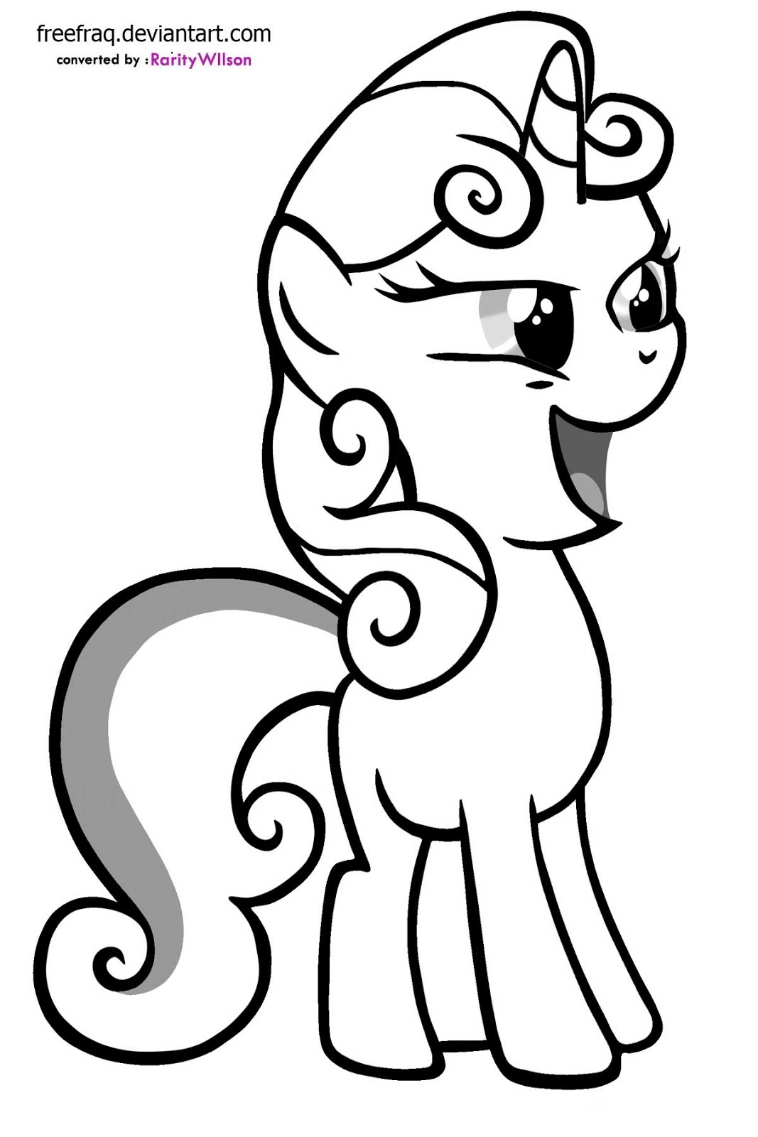 Free printable My Little Pony coloring page #42021 from Cartoons and Animated Shows collection