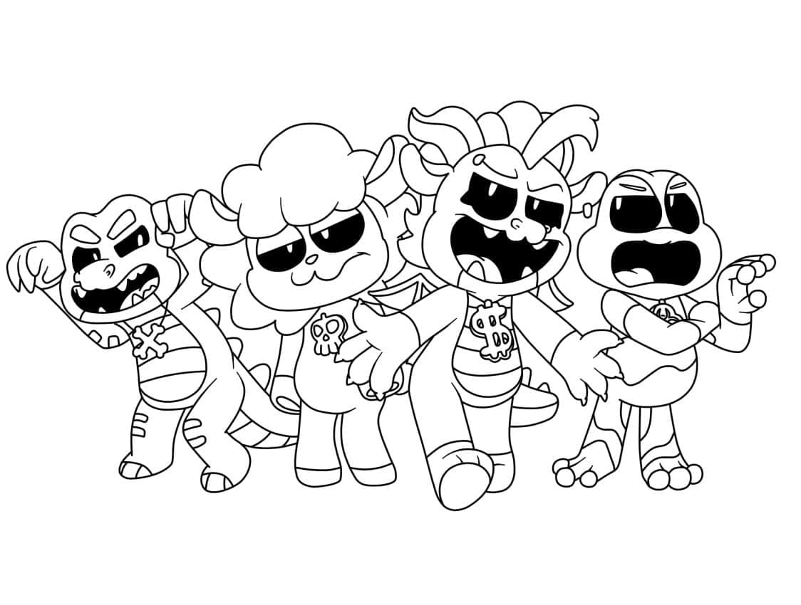 Coloring page: Nightmare Critters (Cartoons and Animated Shows) #218825 - Free Printable Coloring Pages