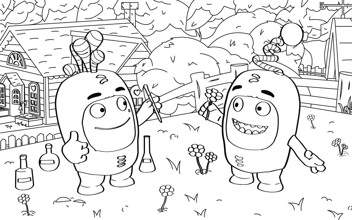 Free printable Oddbods coloring page #186513 from Cartoons and Animated Shows collection Free printable Oddbods coloring page #186513 from Cartoons and Animated Shows collection