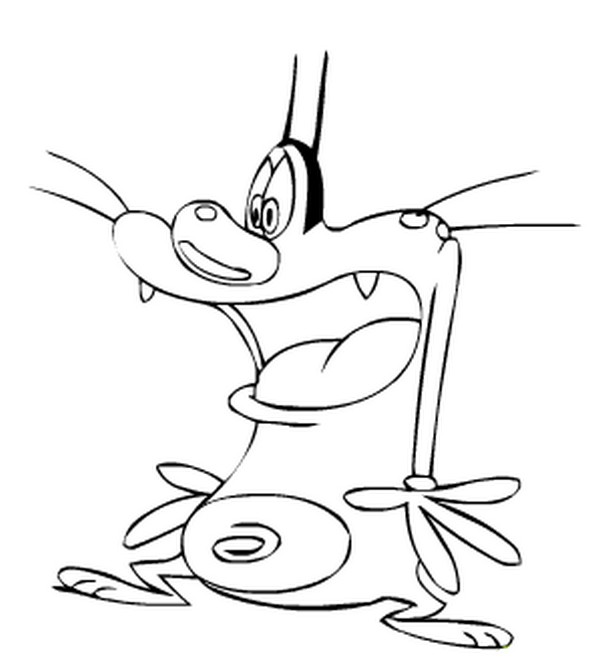Coloring page: Oggy and the Cockroaches (Cartoons and Animated Shows) #37916 - Free Printable Coloring Pages