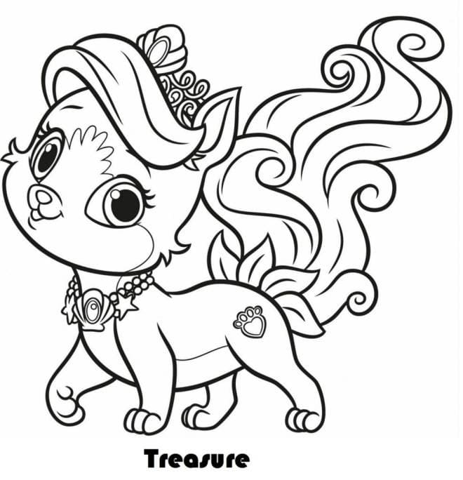 Free printable Palace Pets coloring page #196363 from Cartoons and Animated Shows collection