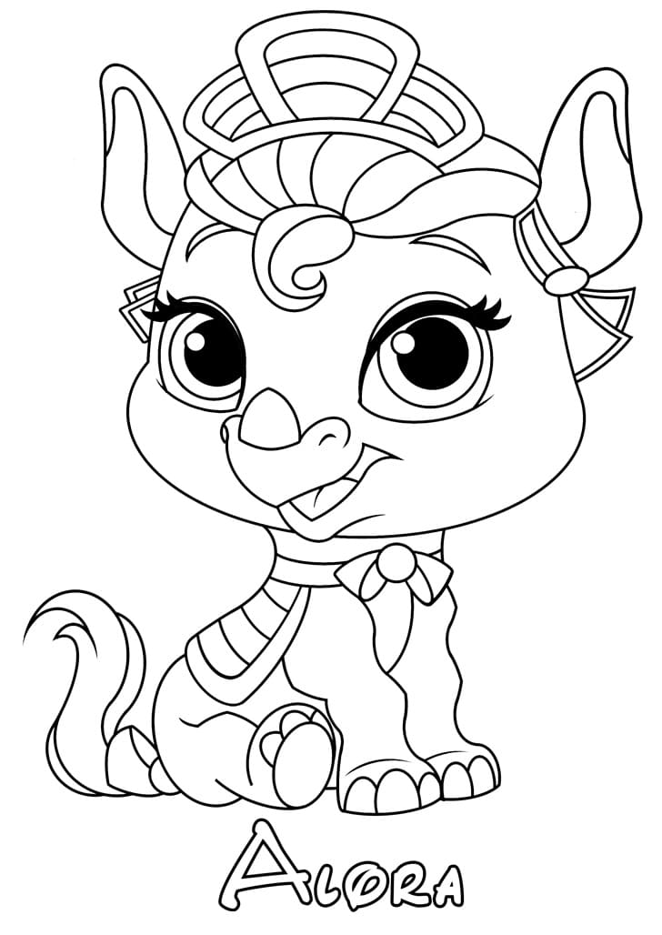 Free printable Palace Pets coloring page #196364 from Cartoons and Animated Shows collection