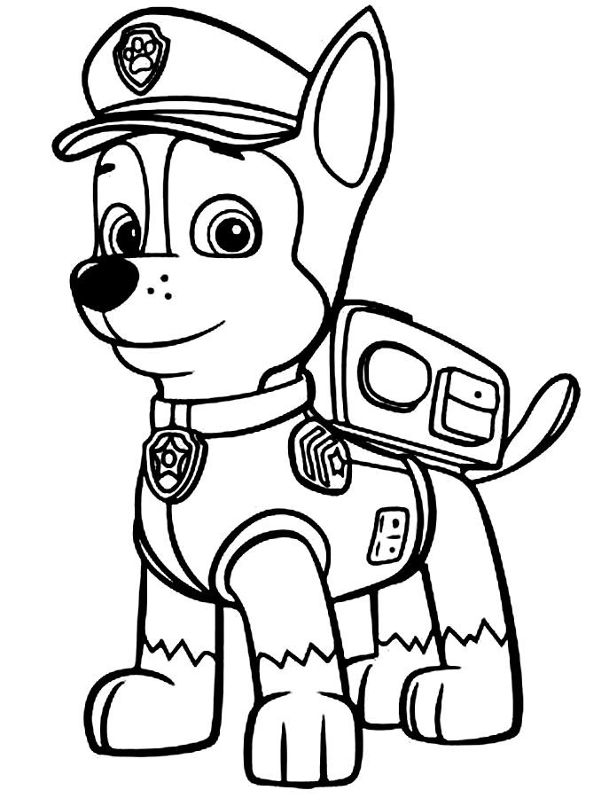 Free printable Paw Patrol coloring page #44310 from Cartoons and Animated Shows collection