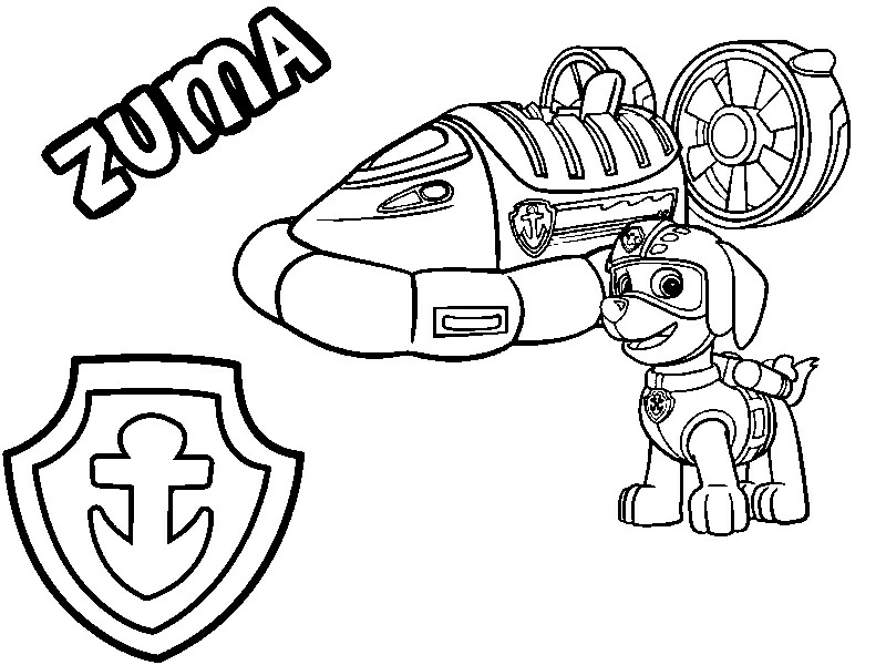 Coloring page: Paw Patrol (Cartoons and Animated Shows) #44326 - Free Printable Coloring Pages