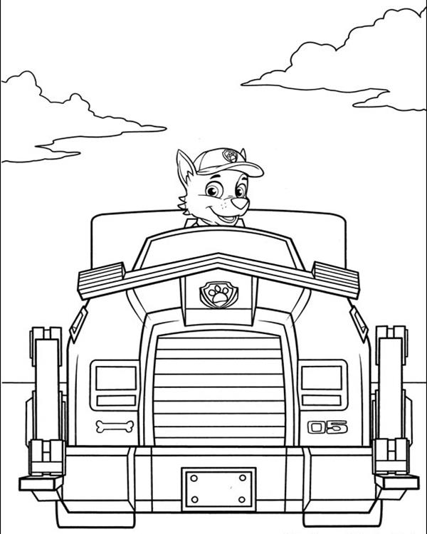 Free printable Paw Patrol coloring page #44341 from Cartoons and Animated Shows collection