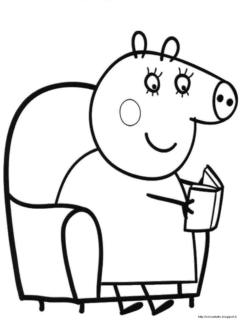 Free printable Peppa Pig coloring page #44044 from Cartoons and Animated Shows collection Free printable Peppa Pig coloring page #44044 from Cartoons and Animated Shows collection