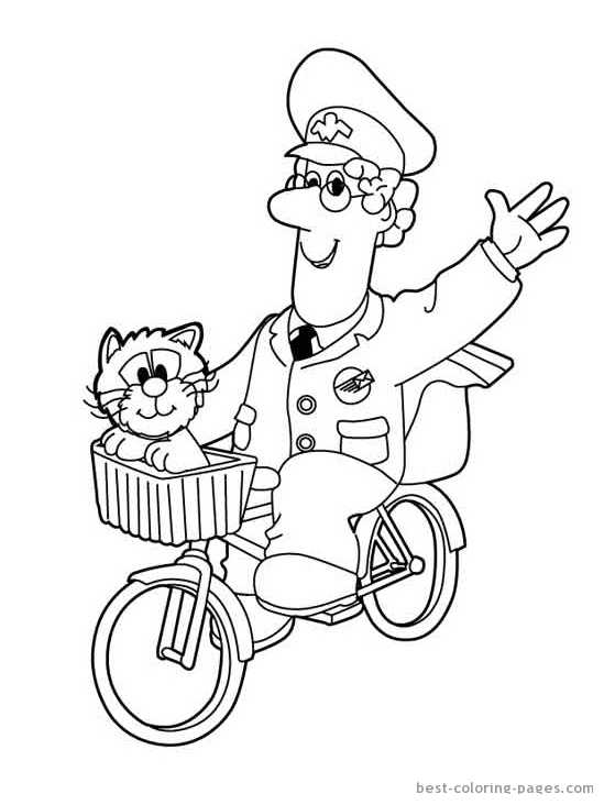 Coloring page: Postman Pat (Cartoons and Animated Shows) #49492 - Free Printable Coloring Pages
