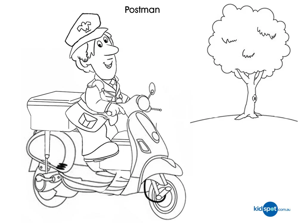 Free printable Postman Pat coloring page #49544 from Cartoons and Animated Shows collection