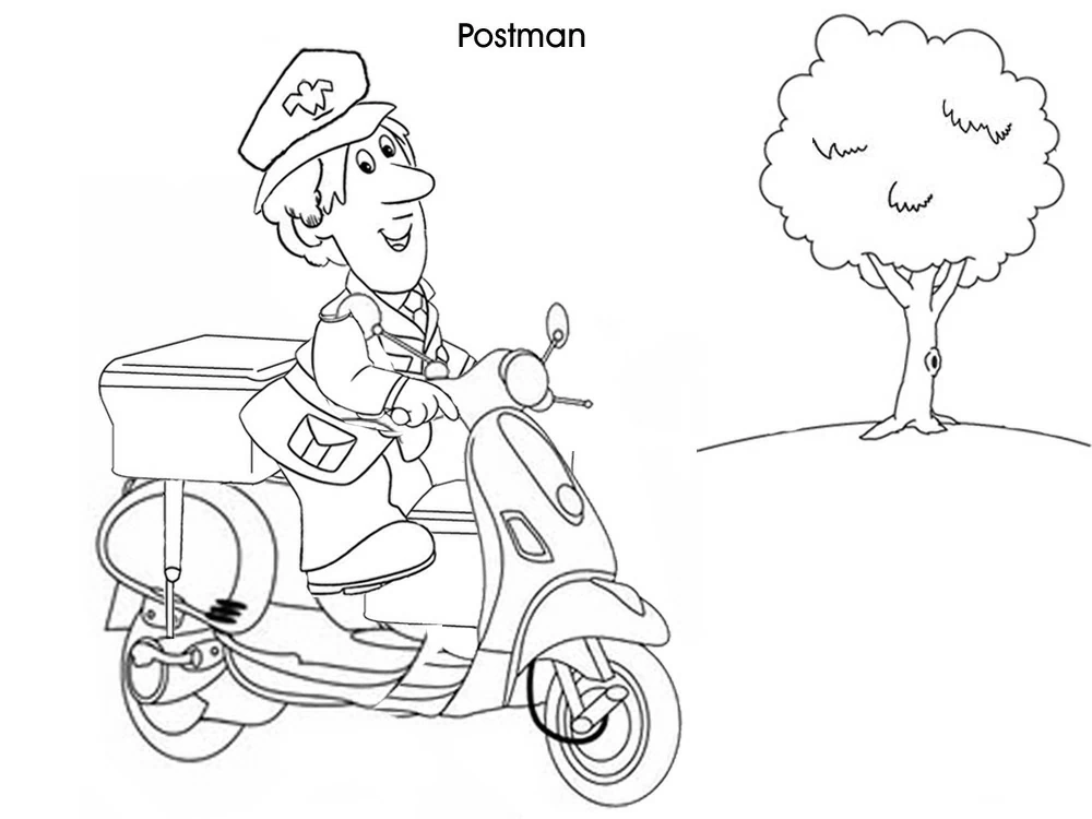Free printable Postman Pat coloring page #49552 from Cartoons and Animated Shows collection