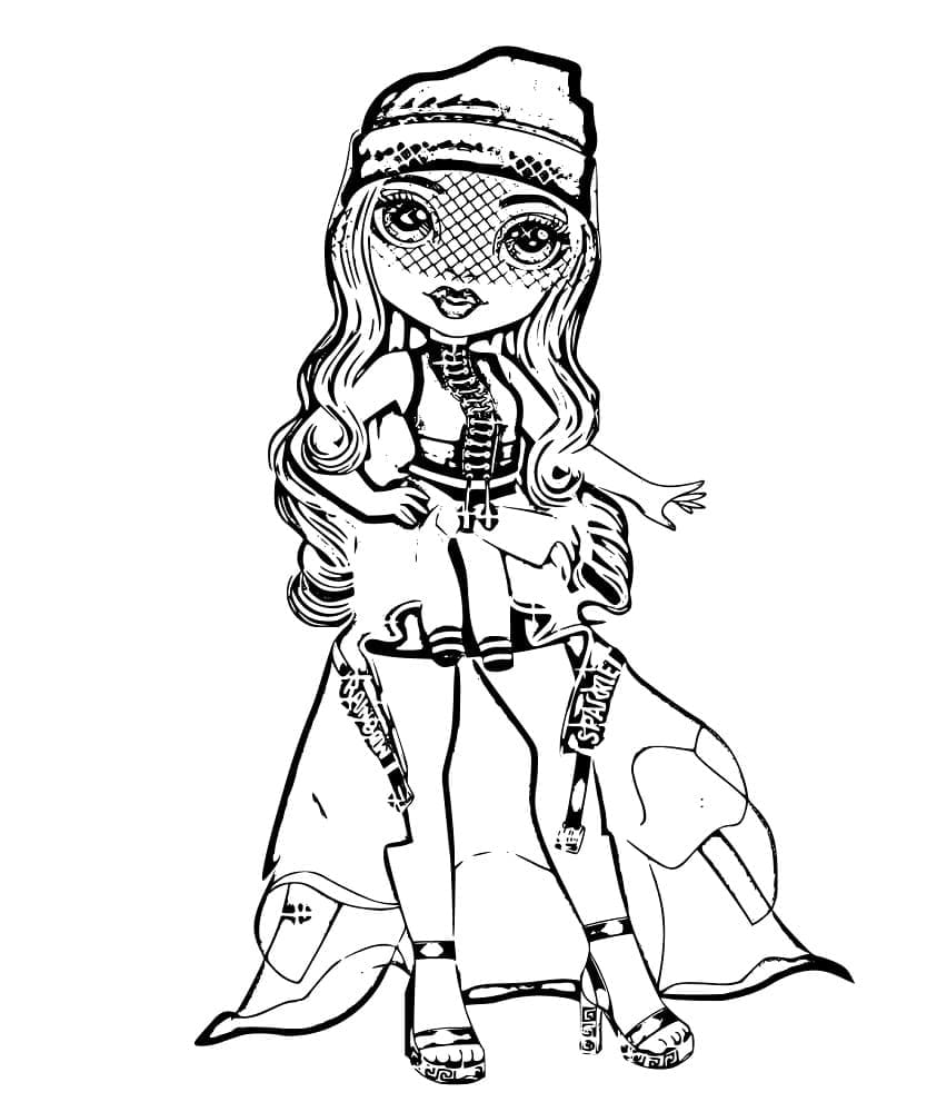 Coloring page: Rainbow High (Cartoons and Animated Shows) #201054 - Free Printable Coloring Pages