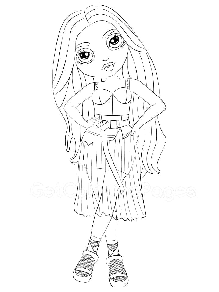Coloring page: Rainbow High (Cartoons and Animated Shows) #201056 - Free Printable Coloring Pages