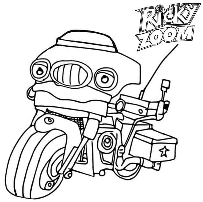 Free printable Ricky Zoom coloring page #185731 from Cartoons and Animated Shows collection