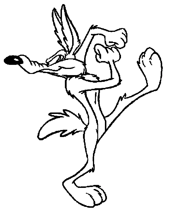 Coloring page: Road Runner and Wile E. Coyote (Cartoons and Animated Shows) #47169 - Free Printable Coloring Pages