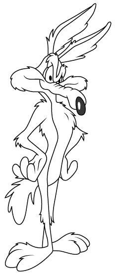 Coloring page: Road Runner and Wile E. Coyote (Cartoons and Animated Shows) #47254 - Free Printable Coloring Pages