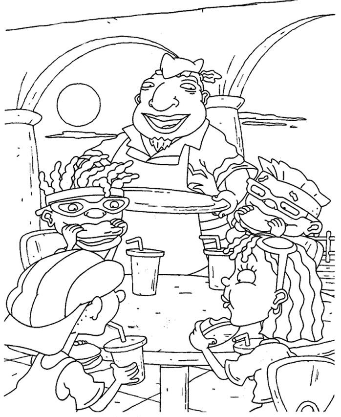 Coloring page: Rocket Power (Cartoons and Animated Shows) #52234 - Free Printable Coloring Pages