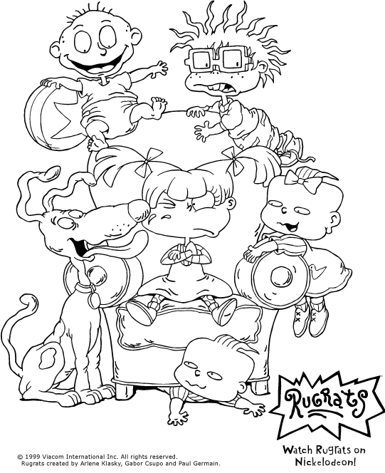 Coloring page: Rugrats (Cartoons and Animated Shows) #52727 - Free Printable Coloring Pages