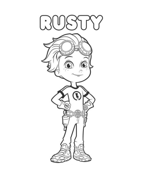 Free printable Rusty Rivets coloring page #195769 from Cartoons and Animated Shows collection