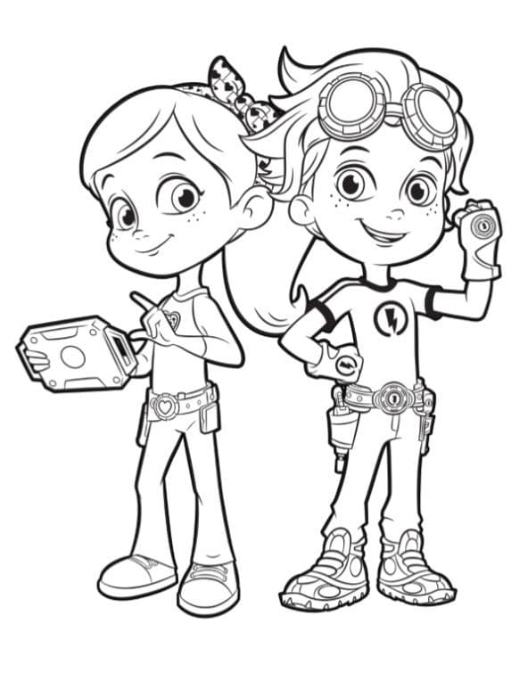 Free printable Rusty Rivets coloring page #195779 from Cartoons and Animated Shows collection