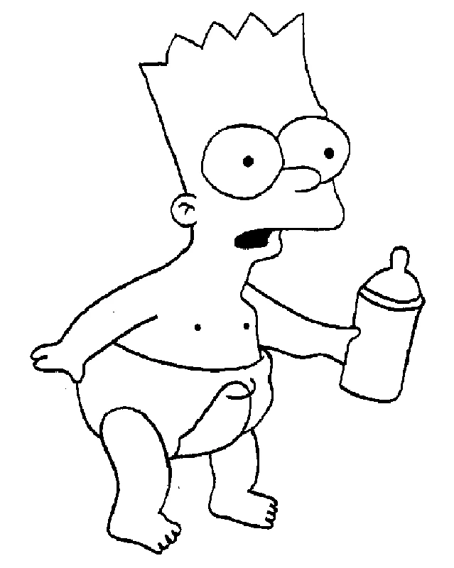 Free printable Simpsons coloring page #23800 from Cartoons and Animated Shows collection