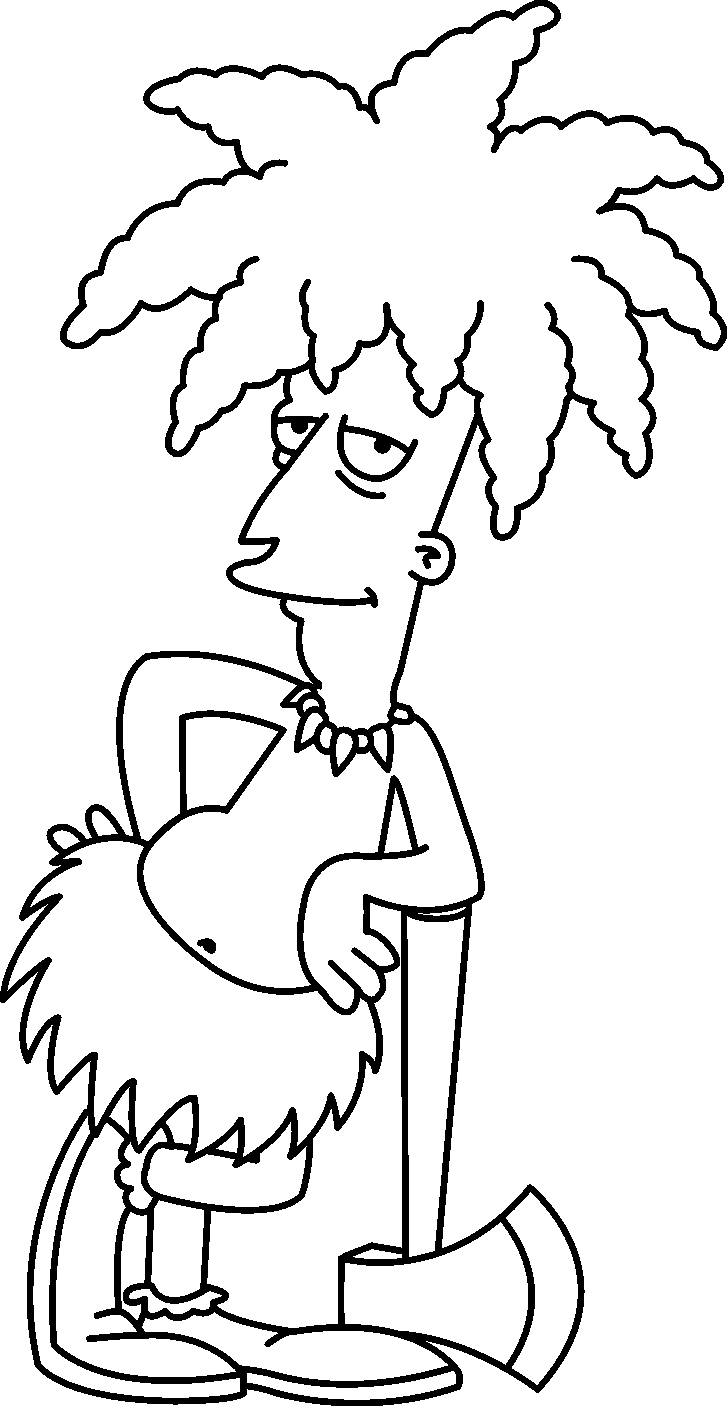 Free printable Simpsons coloring page #23922 from Cartoons and Animated Shows collection