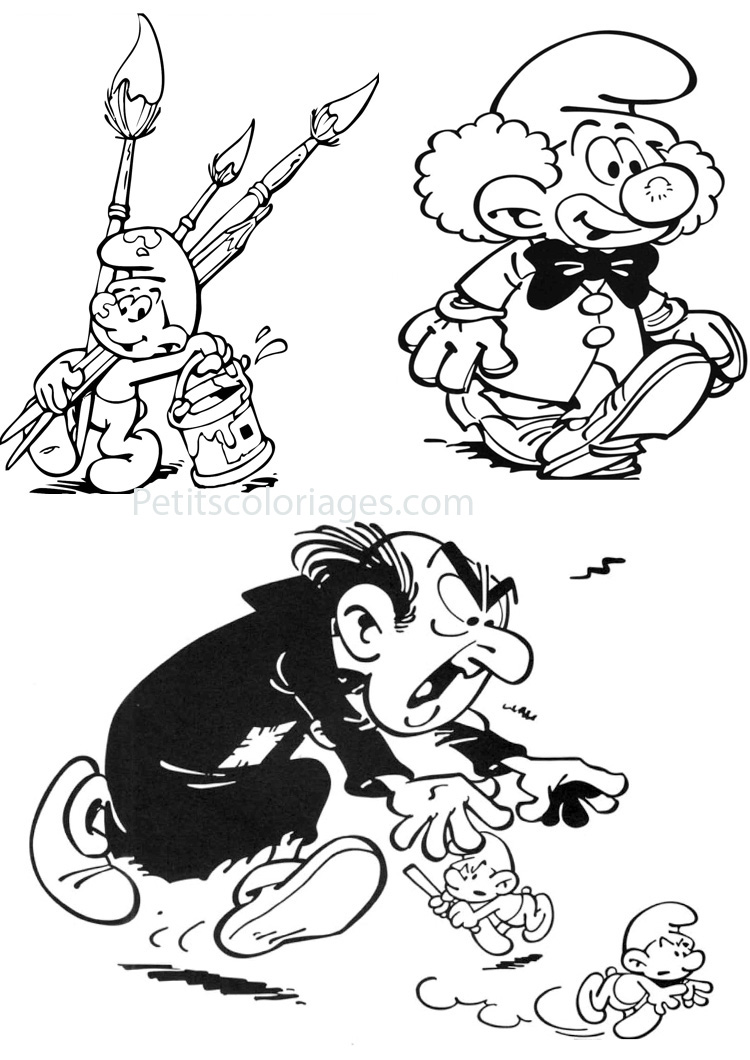 Coloring page: Smurfs (Cartoons and Animated Shows) #34659 - Free Printable Coloring Pages