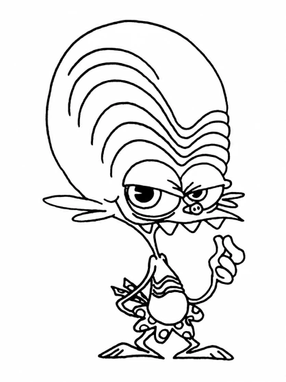 Free printable Space Goofs coloring page #34477 from Cartoons and Animated Shows collection