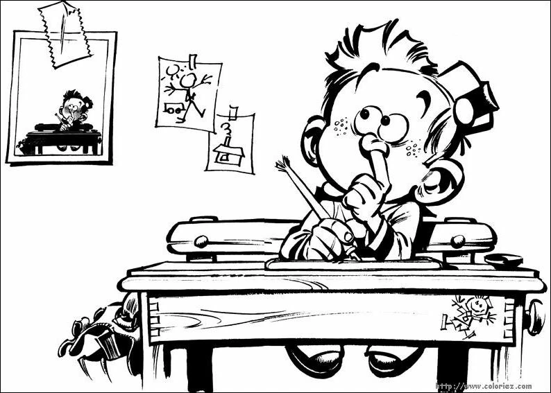 Free printable Spirou coloring page #30532 from Cartoons and Animated Shows collection