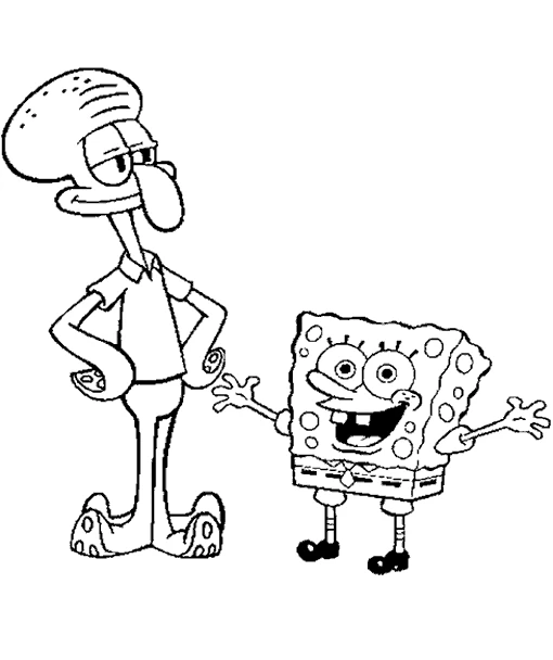 Free printable SquareBob SquarePants coloring page #33379 from Cartoons and Animated Shows collection Free printable SquareBob SquarePants coloring page #33379 from Cartoons and Animated Shows collection