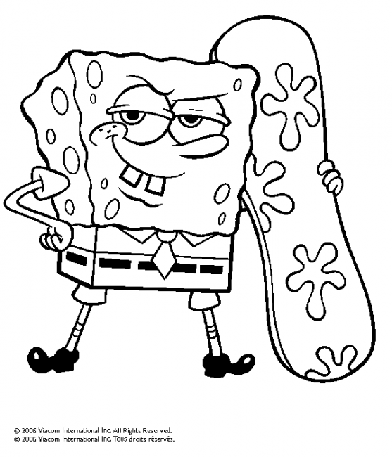 Coloring page: SquareBob SquarePants (Cartoons and Animated Shows) #33402 - Free Printable Coloring Pages
