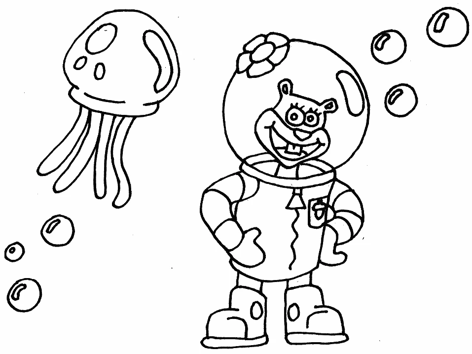 Free printable SquareBob SquarePants coloring page #33463 from Cartoons and Animated Shows collection