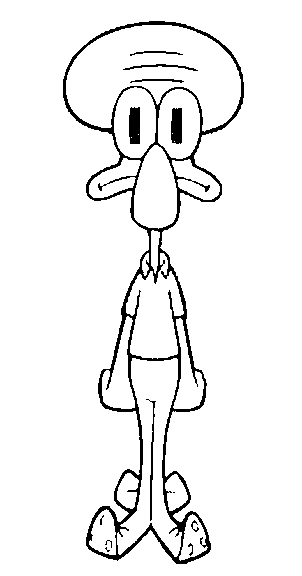 Coloring page: SquareBob SquarePants (Cartoons and Animated Shows) #33504 - Free Printable Coloring Pages