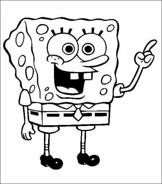 Free printable SquareBob SquarePants coloring page #33515 from Cartoons and Animated Shows collection