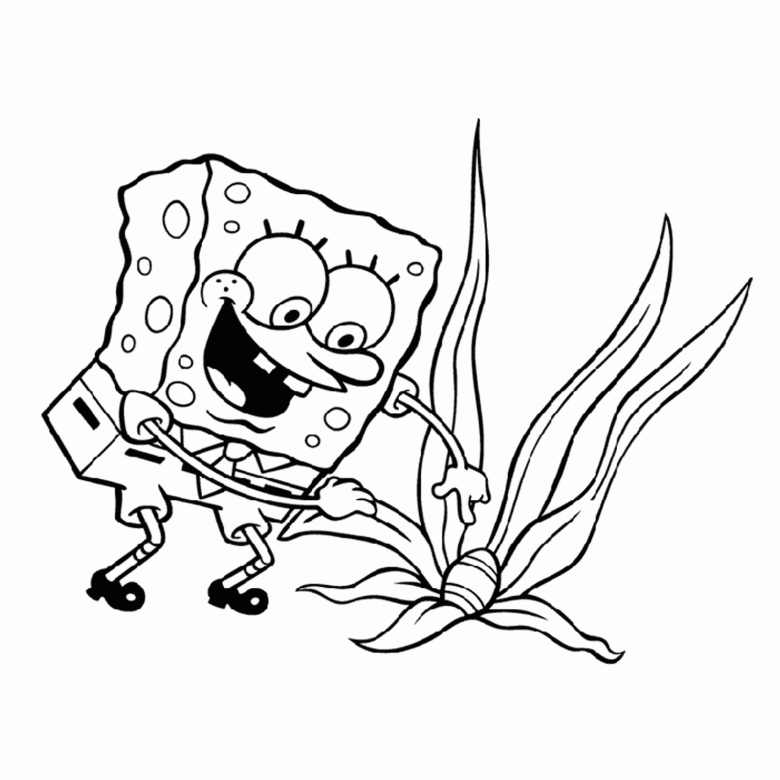 Free printable SquareBob SquarePants coloring page #33530 from Cartoons and Animated Shows collection