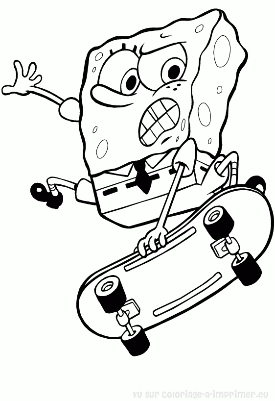 Coloring page: SquareBob SquarePants (Cartoons and Animated Shows) #33571 - Free Printable Coloring Pages