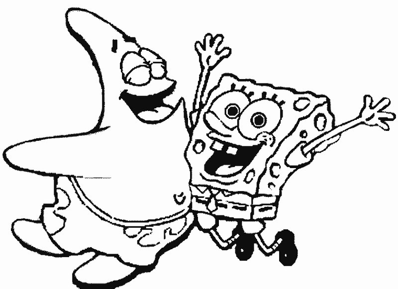 Coloring page: SquareBob SquarePants (Cartoons and Animated Shows) #33641 - Free Printable Coloring Pages