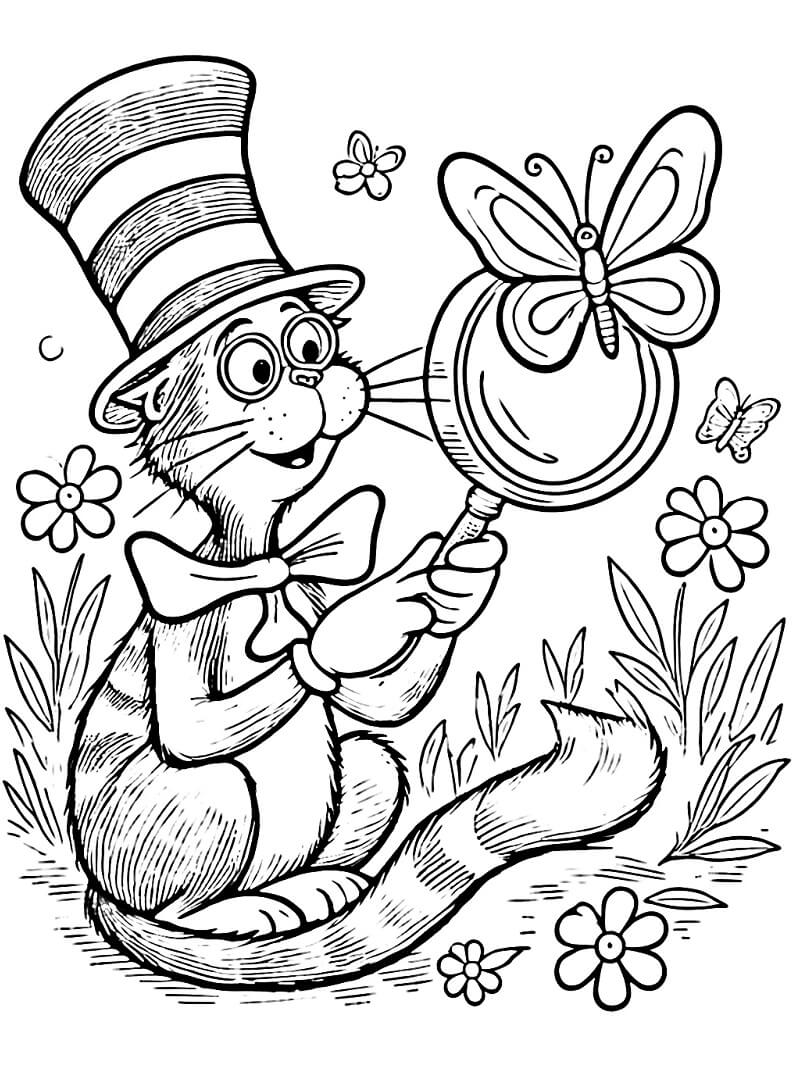 Free printable The Cat in the Hat coloring page #220492 from Cartoons and Animated Shows collection