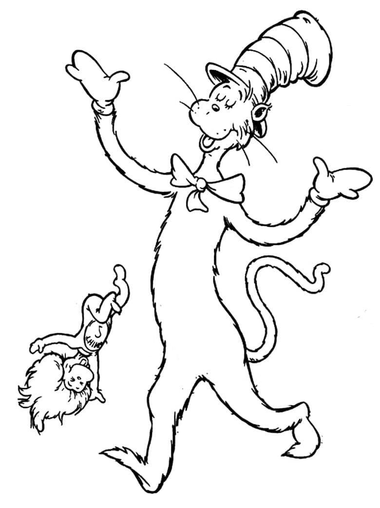 Free printable The Cat in the Hat coloring page #220505 from Cartoons and Animated Shows collection Free printable The Cat in the Hat coloring page #220505 from Cartoons and Animated Shows collection